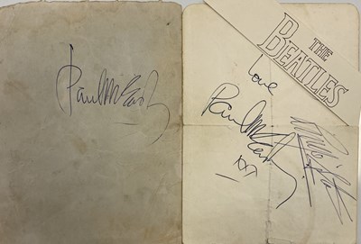 Lot 221 - BEATLES AUTOGRAPH SET