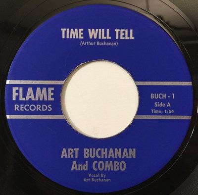 Lot 108 - ART BUCHANAN AND COMBO - TIME WILL TELL 7" (ROCKABILLY - FLAME BUCH-1)