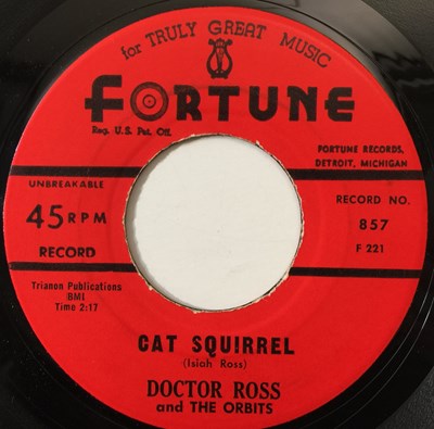 Lot 109 - DOCTOR ROSS - CAT SQUIRREL/ THE SUNNYLAND 7" (BLUES - FORTUNE 857)