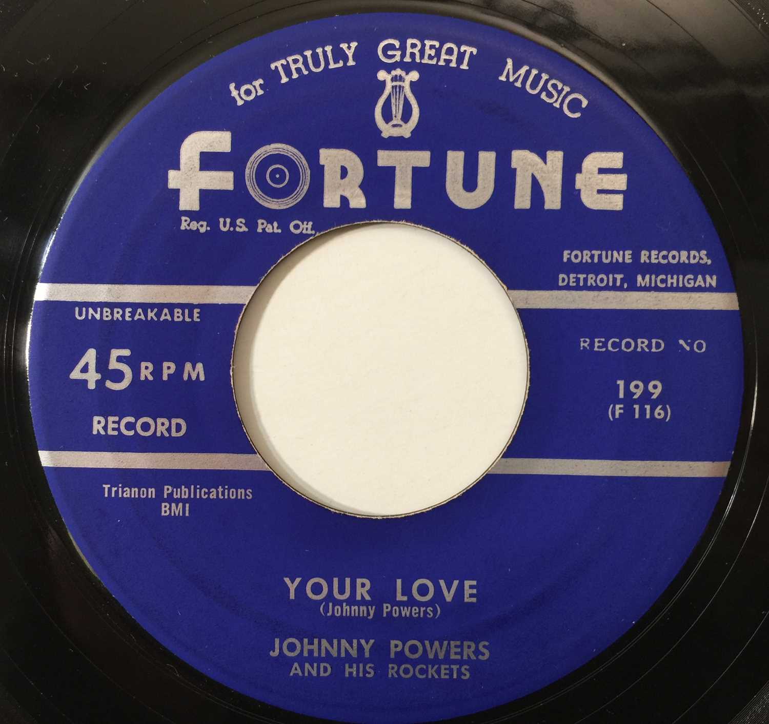 Lot 110 - JOHNNY POWERS - HONEY LETS GO 7