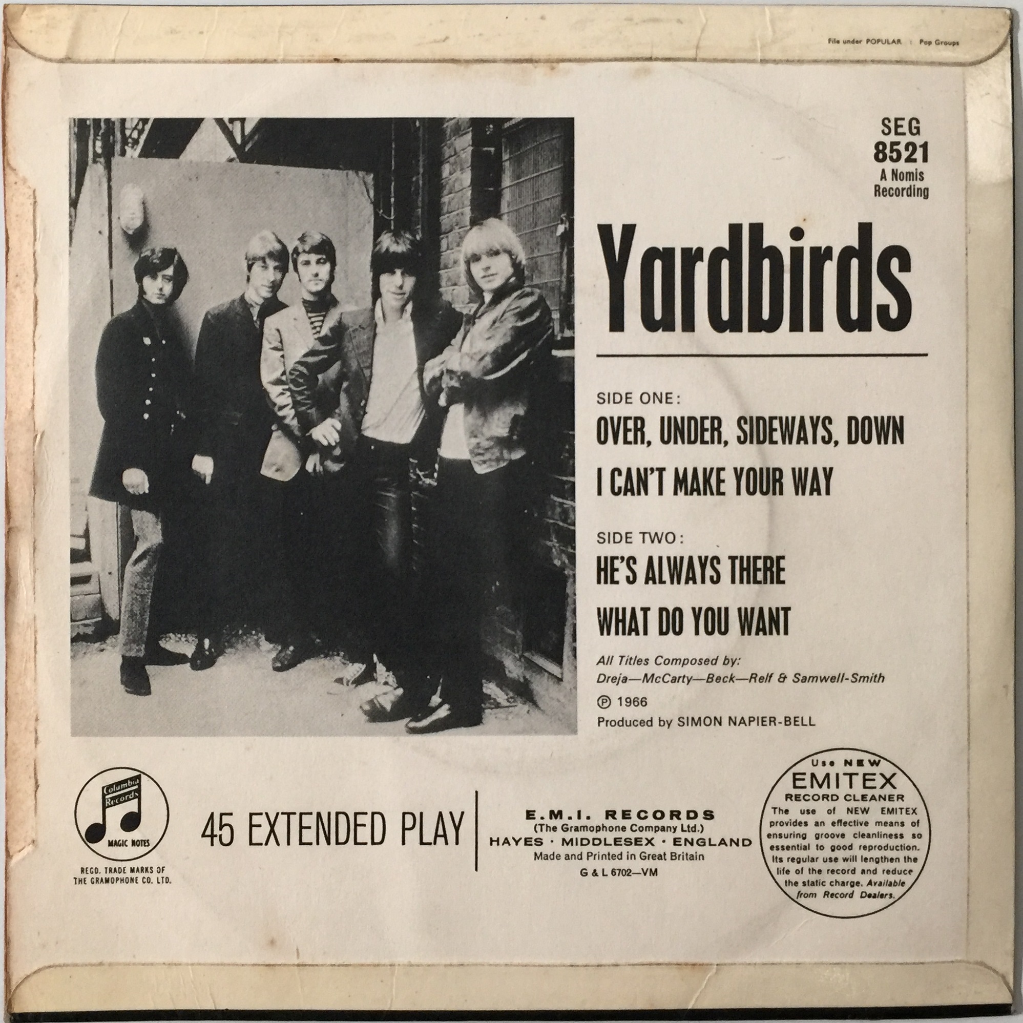 Lot 154 - YARDBIRDS - 7