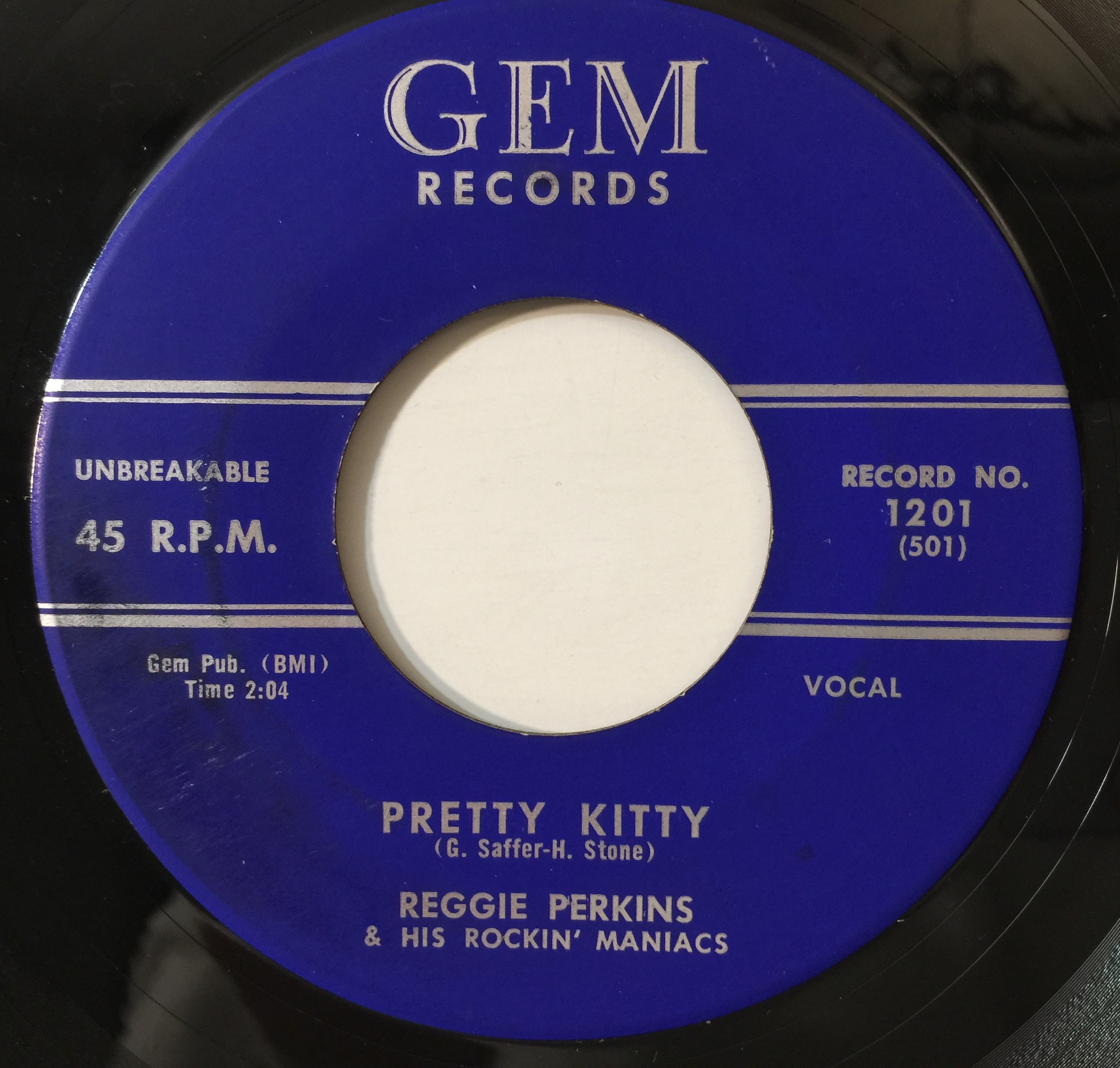 Reggie Label Lot 137 - REGGIE PERKINS - PRETTY KITTY 2x 7