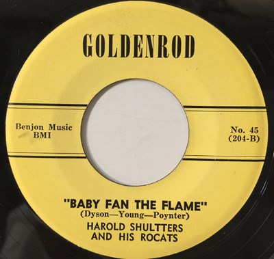 Lot 139 - HAROLD SHULTTERS AND HIS ROCATS - ROCK AND ROLL MISTER MOON 7" (ROCKABILLY - GOLDENROD 204)