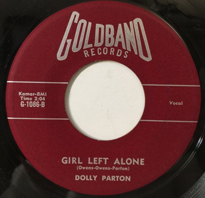 Lot 146 - DOLLY PARTON - PUPPY LOVE/ GIRL LEFT ALONE 7" (COUNTRY/ R&B - G-1086)