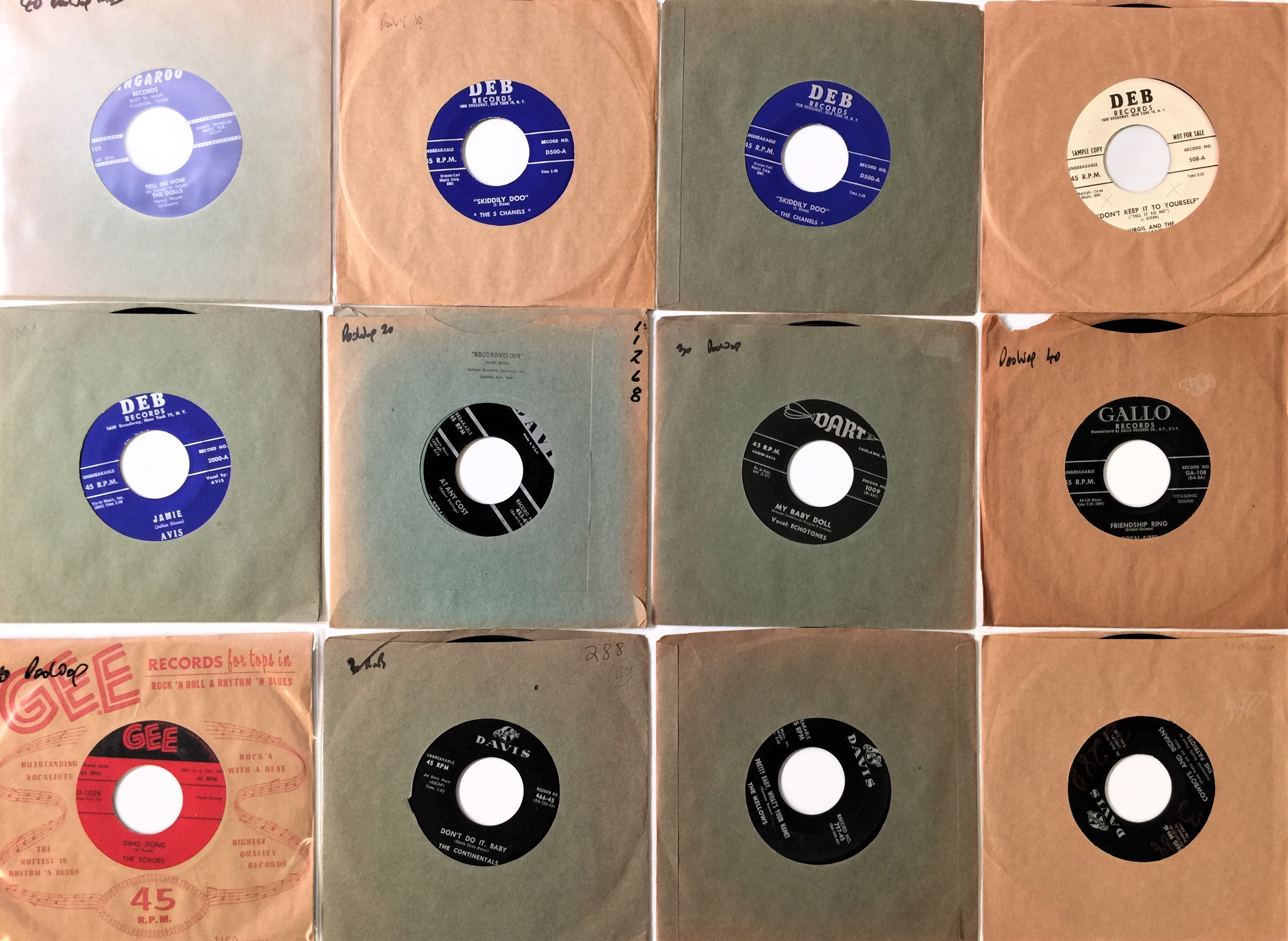 Lot 160 - DOO WOP/ R&B - 7" PACK