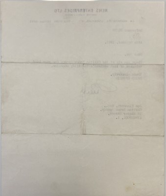 Lot 236 - BRIAN EPSTEIN SIGNED 1963 LETTER ON NEMS STATIONARY