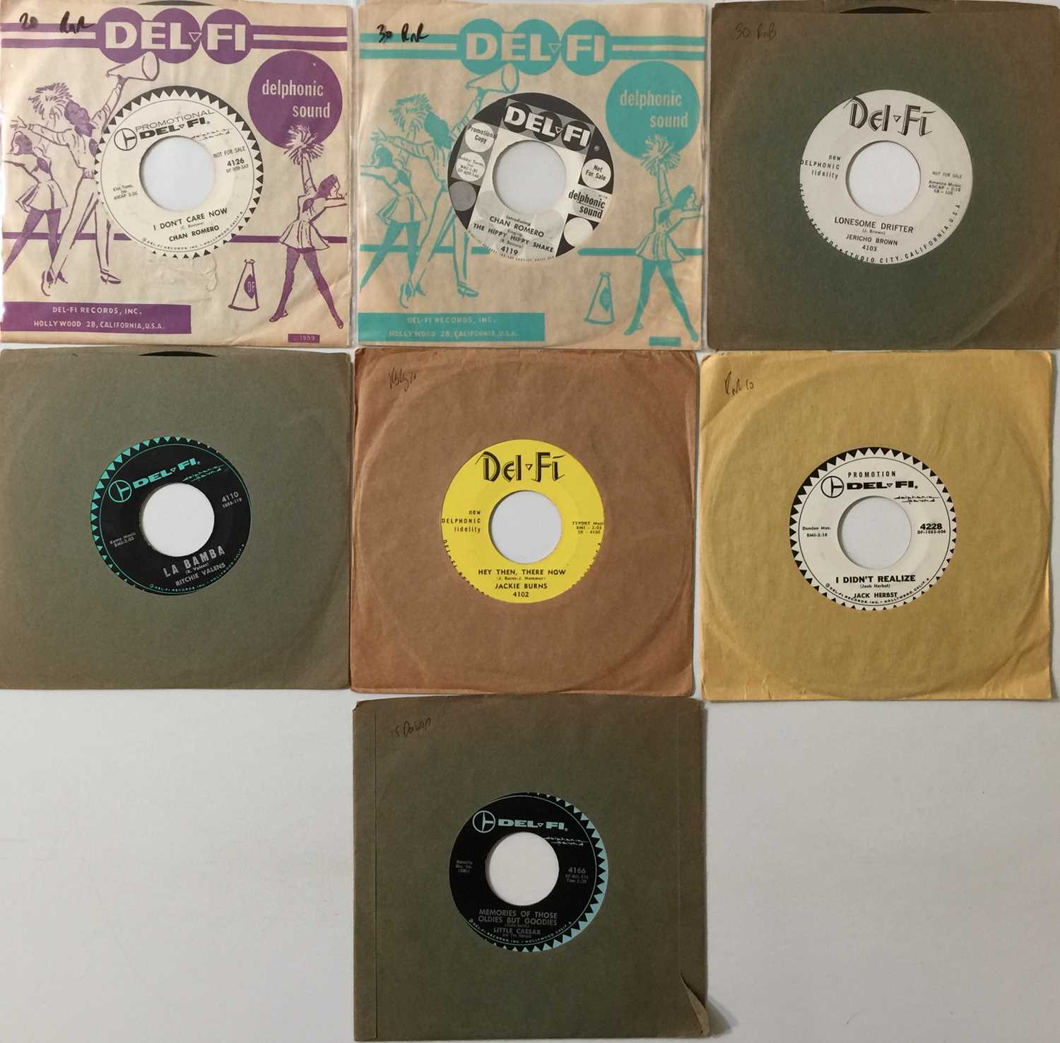 Lot 240 - DEL-FI RECORDS - 7" PACK (R&R/ R&B)