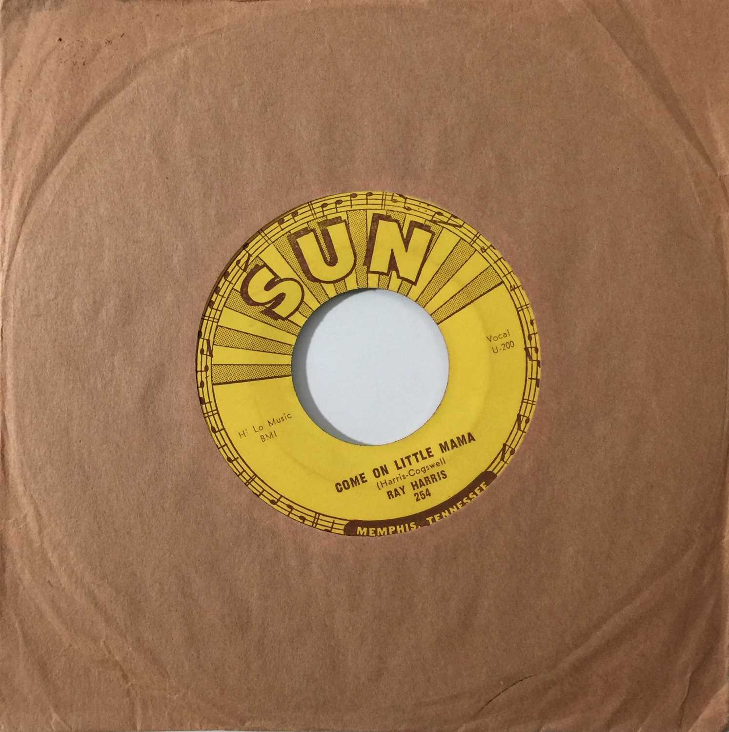 Lot 247 - RAY HARRIS - COME ON LITTLE MAMA 7" (ROCKABILLY - SUN 254)