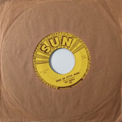 Lot 247 - RAY HARRIS - COME ON LITTLE MAMA 7" (ROCKABILLY - SUN 254)