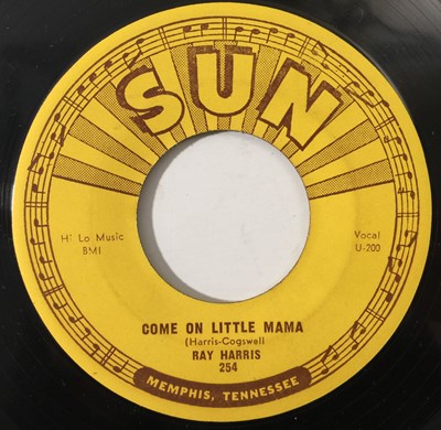 Lot 247 - RAY HARRIS - COME ON LITTLE MAMA 7" (ROCKABILLY - SUN 254)