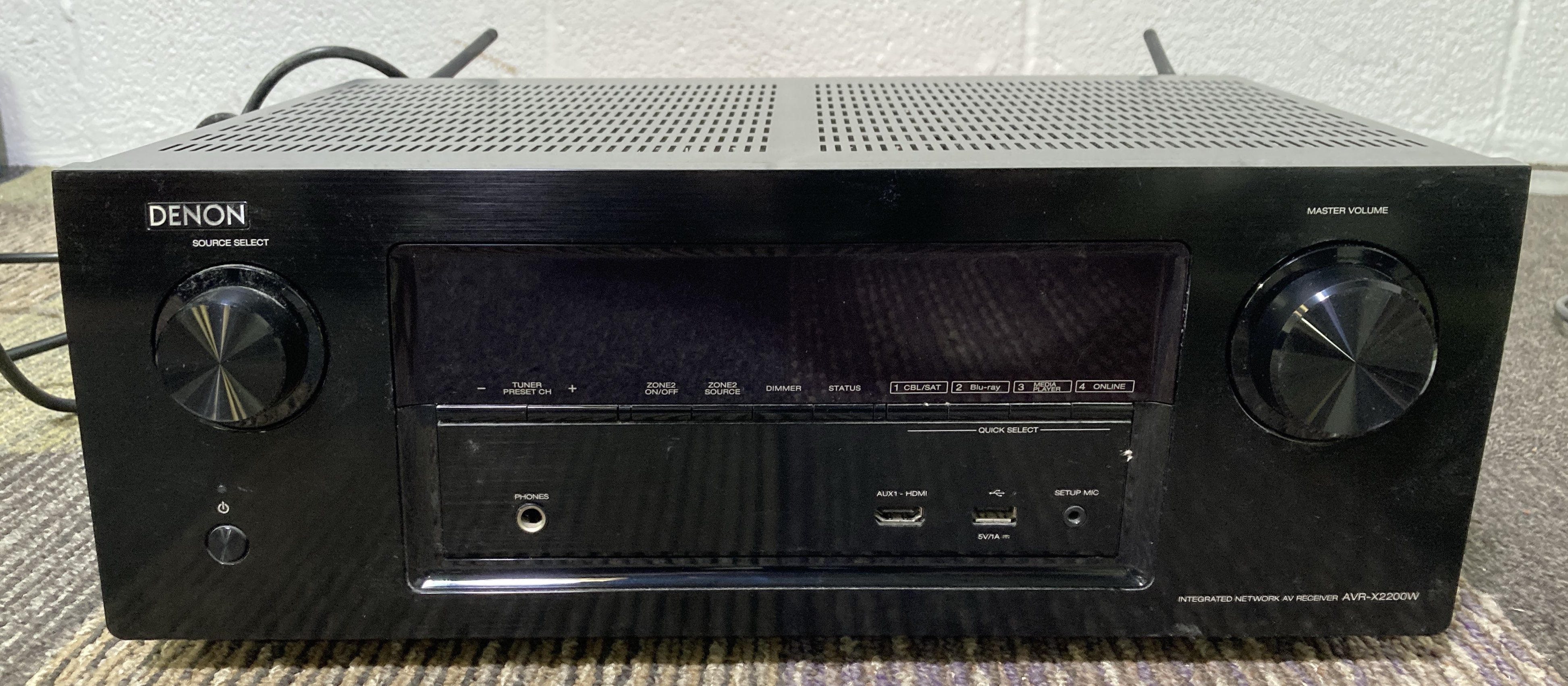 Lot 2 A DENON AVRX2200W RECEIVER AMPLIFIER.