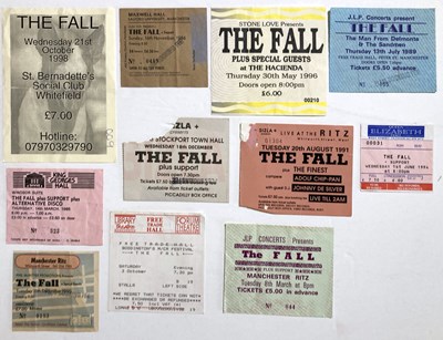 Lot 191 - THE FALL - CONCERT TICKET COLLECTION.