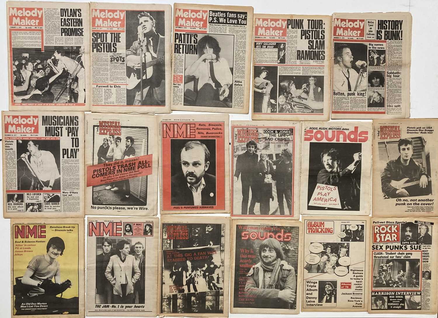 Lot 481 - PUNK ERA NEWSPAPERS.