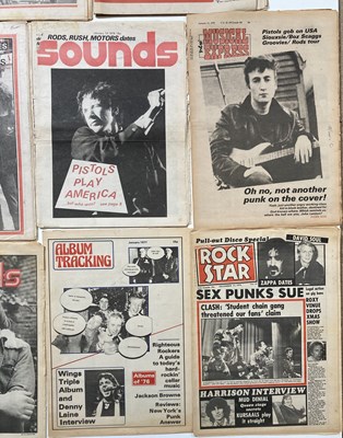 Lot 481 - PUNK ERA NEWSPAPERS.