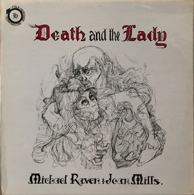 Lot 215 - MICHAEL RAVEN & JOAN MILLS - DEATH AND THE LADY LP (ORIGINAL UK COPY - FOLK HERITAGE RECORDINGS FHR 047)