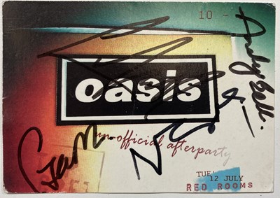 Lot 457 - OASIS- SIGNED ITEMS.