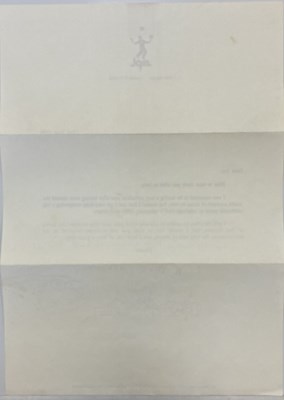 Lot 248 - PAUL MCCARTNEY SIGNED LETTER WITH DOODLE