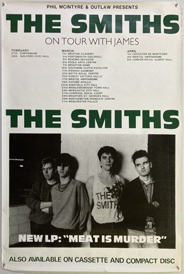 Lot 485 - THE SMITHS - 1985 MEAT IS MURDER TOUR POSTER.