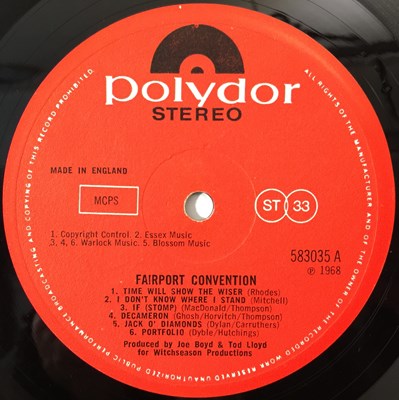 Lot 218 - FAIRPORT CONVENTION - FAIRPORT CONVENTION LP (ORIGINAL UK COPY - POLYDOR 583035)