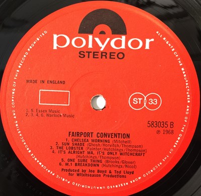 Lot 218 - FAIRPORT CONVENTION - FAIRPORT CONVENTION LP (ORIGINAL UK COPY - POLYDOR 583035)