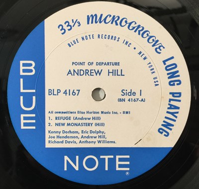 Lot 221 - ANDREW HILL - POINT OF DEPARTURE LP (ORIGINAL US COPY - BLUE NOTE BLP 4167)