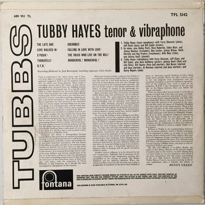 Lot 222 - TUBBY HAYES - TUBBS LP (ORIGINAL UK COPY - FONTANA TFL 5142)