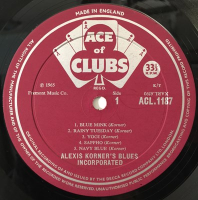 Lot 223 - ALEXIS KORNER'S BLUES INCORPORATED - S/T LP (ORIGINAL UK COPY - ACE OF CLUBS ACL 1187)