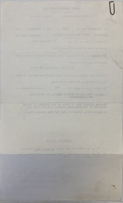 Lot 251 - THE BEATLES - BRIAN EPSTEIN SIGNED 1962 CONTRACT