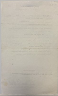 Lot 252 - THE BEATLES - BRIAN EPSTEIN SIGNED 1962 CONTRACT