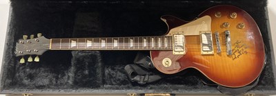 Lot 37 - FRANNY BEECHER (BILL HALEY & THE COMETS) SIGNED EPIPHONE LES PAUL.