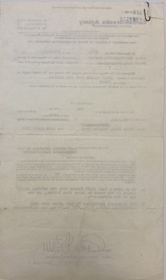 Lot 255 - BRIAN EPSTEIN SIGNED 1963 CONTRACT