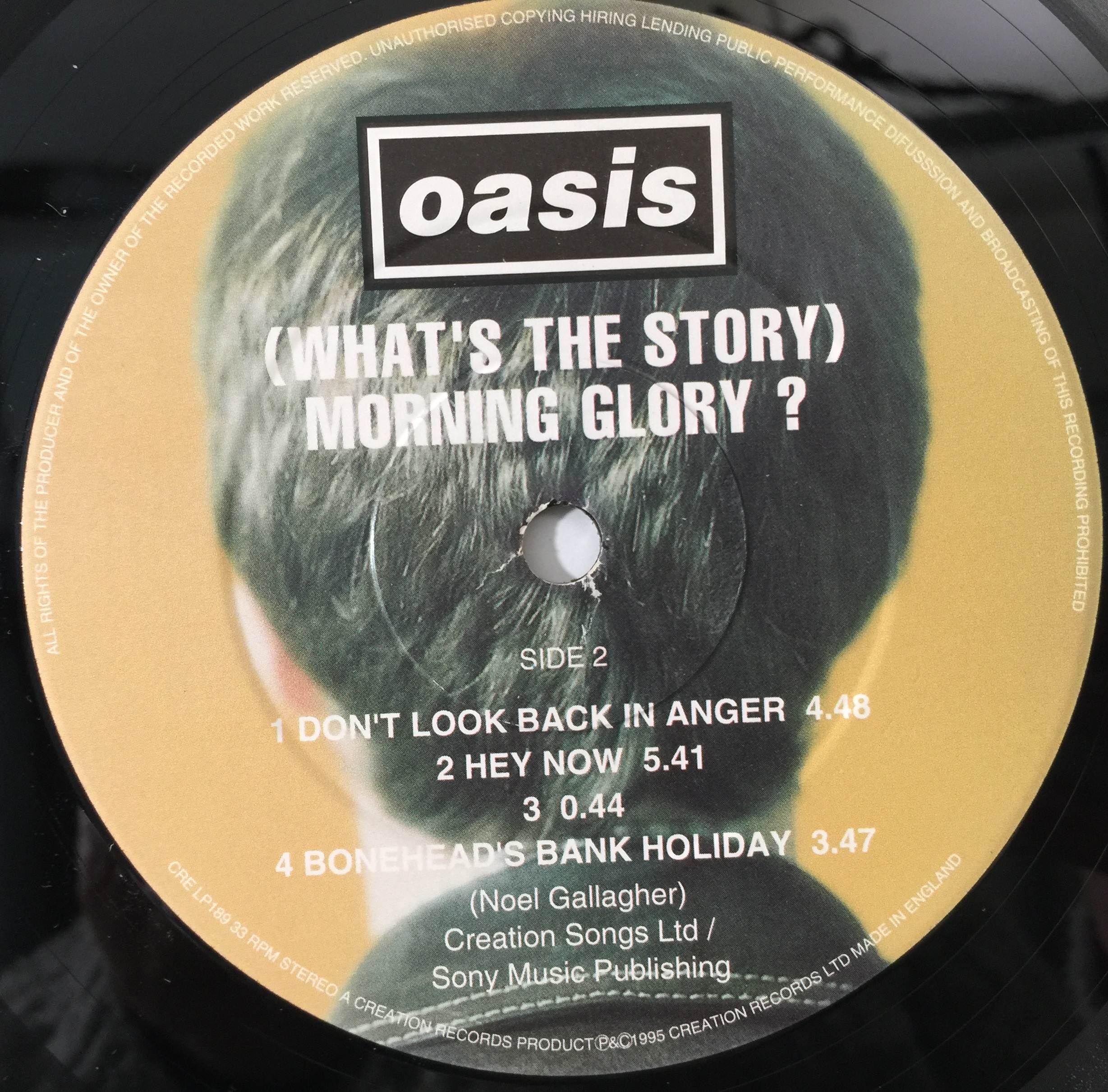 Lot 231 - OASIS - (WHAT'S THE STORY) MORNING GLORY? LP