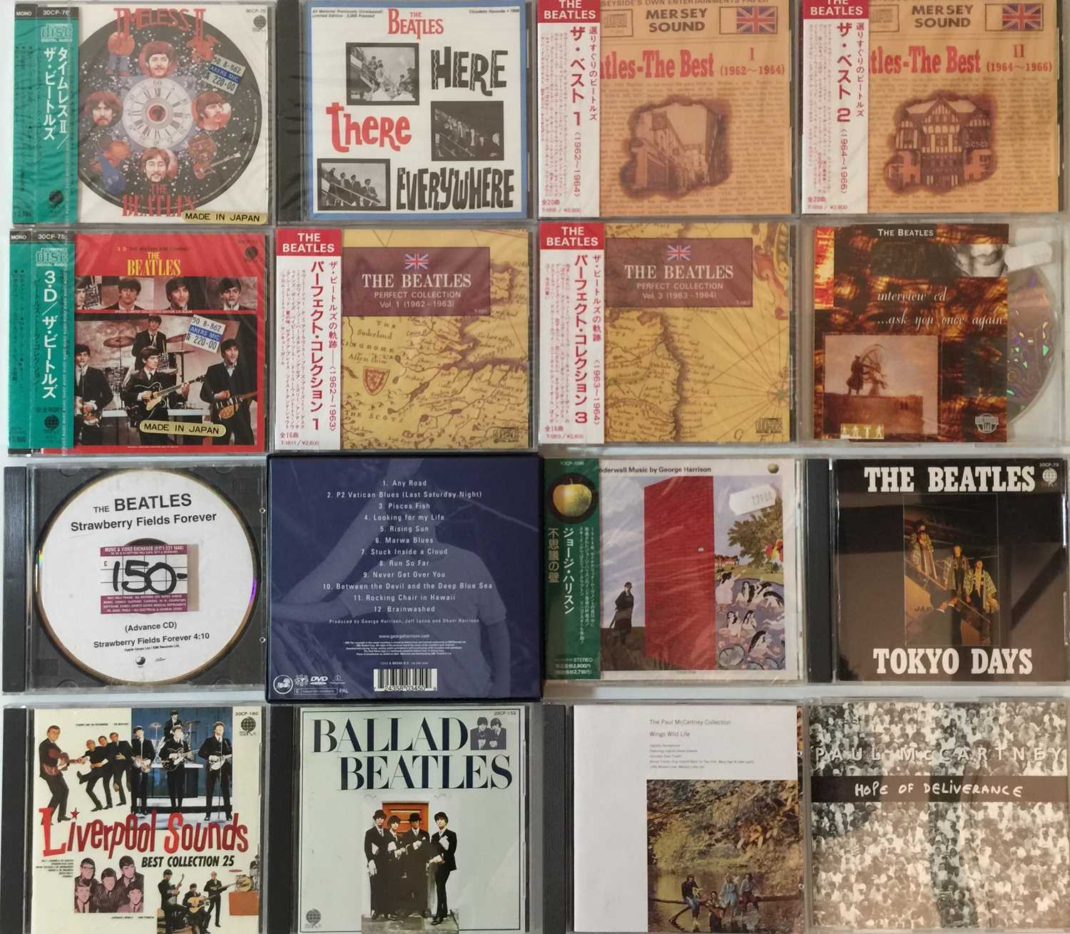 Lot 25 - THE BEATLES AND ASSOCIATED - CD COLLECTION (JAPANESE + PROMO)