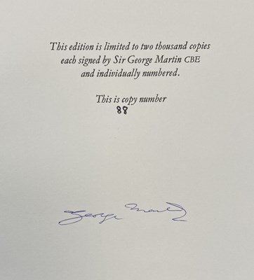 Lot 524 - GENESIS PUBLICATIONS - GEORGE MARTIN - PLAYBACK DELUXE COPY.