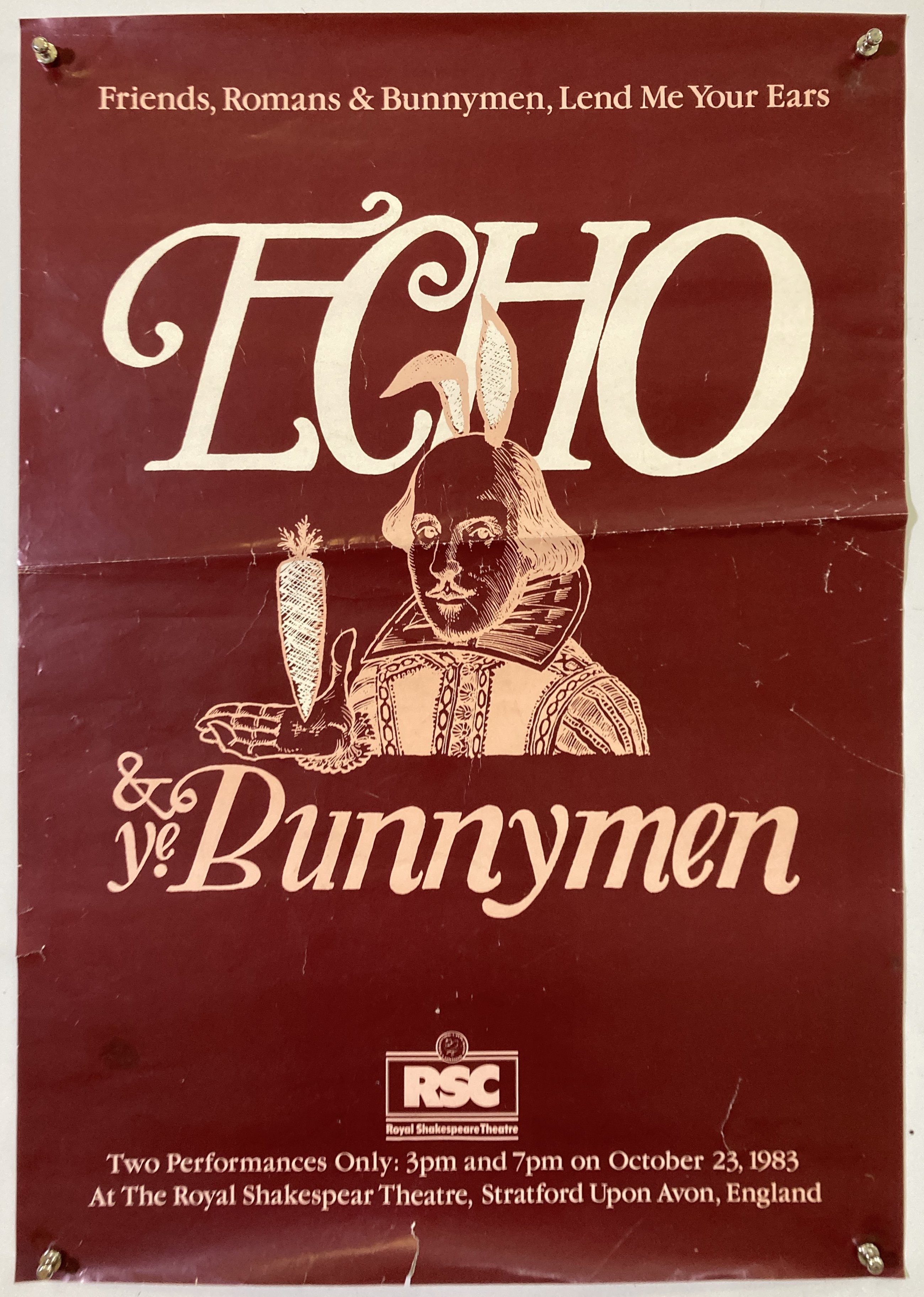 Lot 282 - ECHO AND THE BUNNYMEN POSTERS.