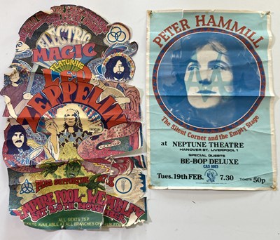 Lot 284 - 1970S CONCERT POSTERS INC ORIGNAL PORTION OF LED ZEPPELIN ELECTRIC MAGIC.