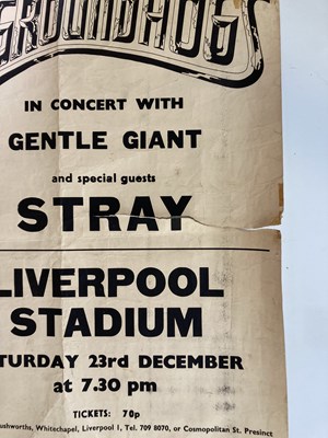 Lot 284 - 1970S CONCERT POSTERS INC ORIGNAL PORTION OF LED ZEPPELIN ELECTRIC MAGIC.