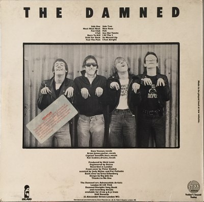 Lot 264 - THE DAMNED - DAMNED DAMNED DAMNED LP - ORIGINAL EDDIE & THE HOT RODS SLEEVE (SEEZ 1)