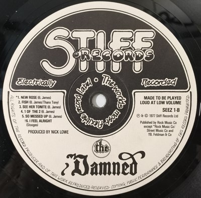 Lot 264 - THE DAMNED - DAMNED DAMNED DAMNED LP - ORIGINAL EDDIE & THE HOT RODS SLEEVE (SEEZ 1)