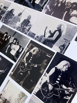 Lot 585 - BILLY DUFFY / THE CULT - ORIGINAL PHOTOGRAPHS FROM THE 'LIL DEVIL' VIDEO SHOOT.