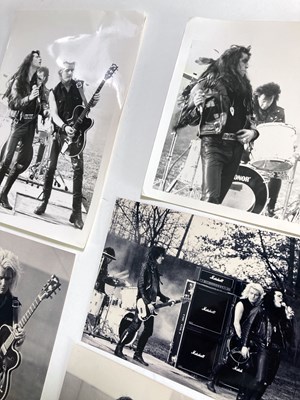 Lot 585 - BILLY DUFFY / THE CULT - ORIGINAL PHOTOGRAPHS FROM THE 'LIL DEVIL' VIDEO SHOOT.