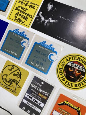 Lot 586 - BILLY DUFFY / THE CULT - STAGE PASSES / LAMINATES.