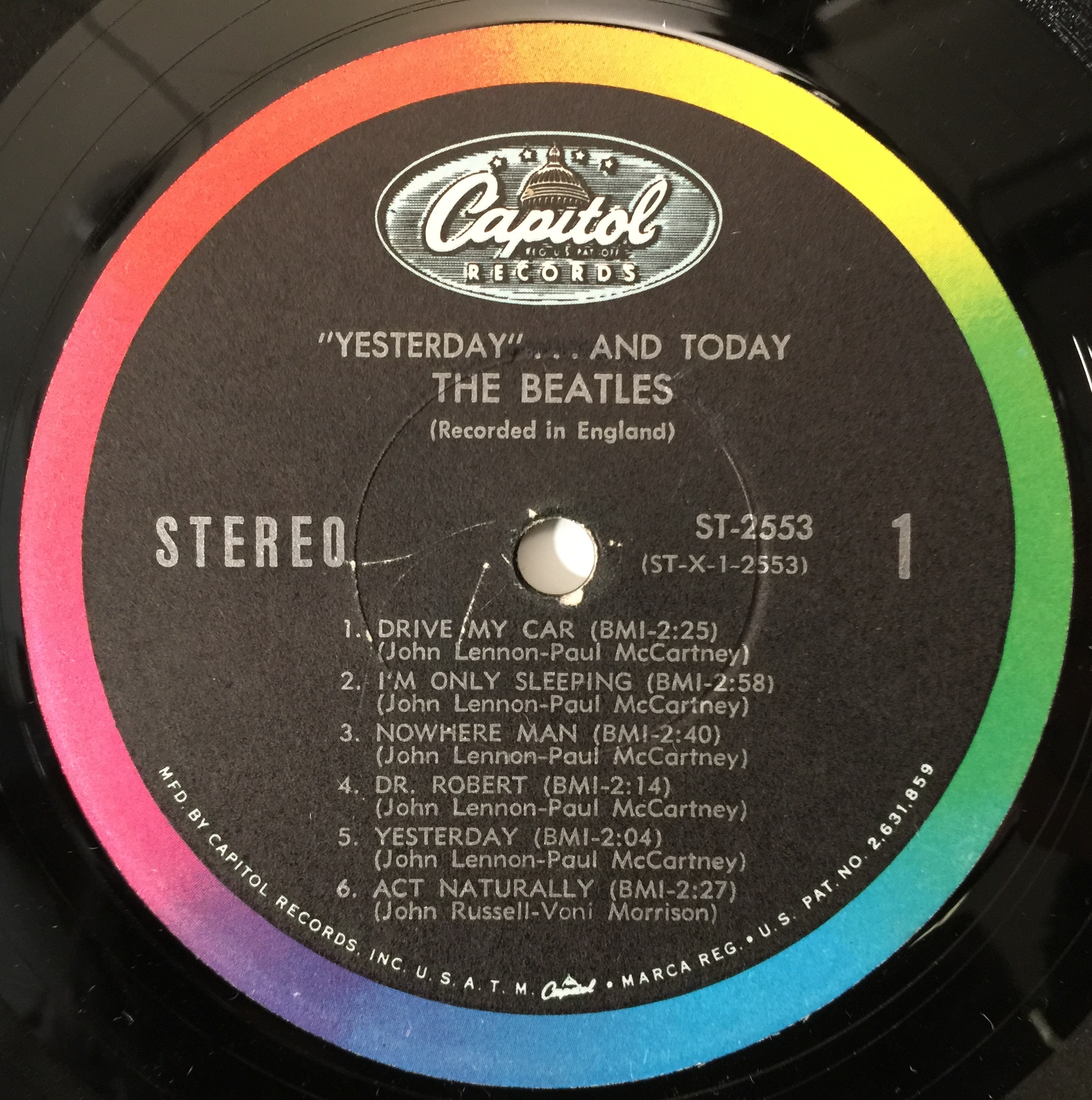 Lot 272 - THE BEATLES - 'BUTCHER COVER' - YESTERDAY
