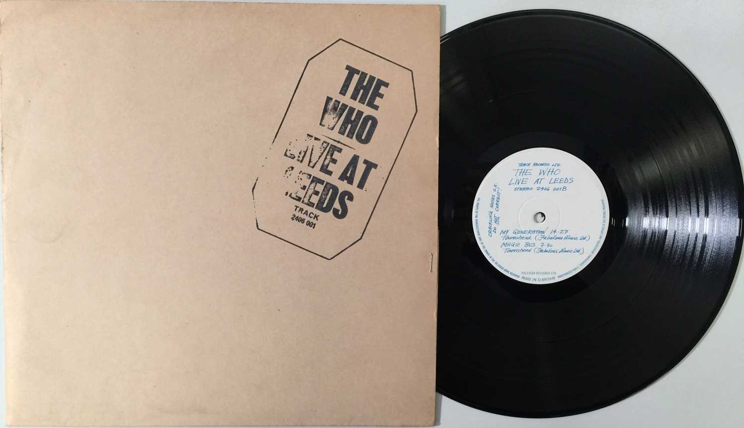 Lot 273 - THE WHO - LIVE AT LEEDS LP (COMPLETE 1ST UK