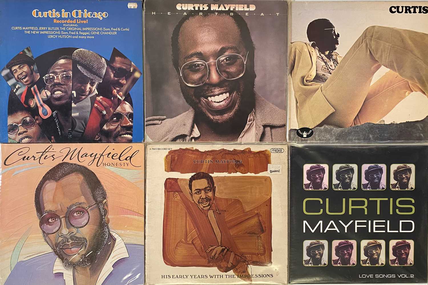 Lot 702 - CURTIS MAYFIELD - LP & 12" COLLECTION