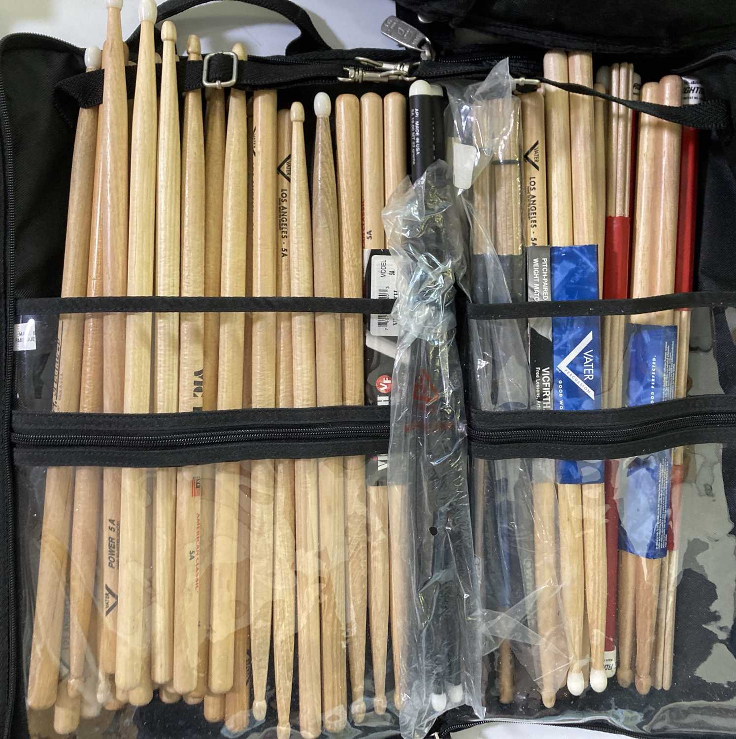 Lot 25 DRUM EQUIPMENT (CYMBALS, STANDS, DRUMSTICKS).