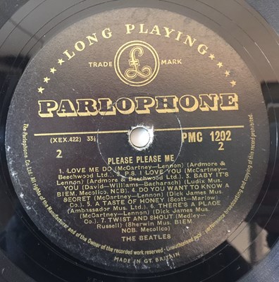 Lot 34 - THE BEATLES - PLEASE PLEASE ME LP (2ND UK MONO 'BLACK AND GOLD' - PMC 1202)
