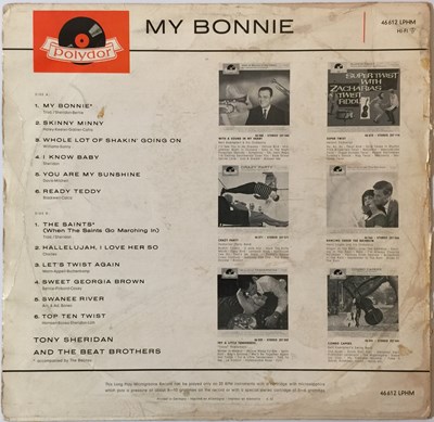 Lot 36 - TONY SHERIDAN AND THE BEAT BROTHERS (THE BEATLES) - MY BONNIE LP (ORIGINAL GERMAN PRESSING - POLYDOR LPHM 46 612)