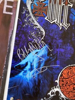 Lot 600 - BILLY DUFFY / THE CULT - POSTERS AND SIGNED ITEMS.