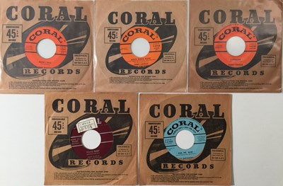 Lot 194 - CORAL - 7" PACK (ROCK N ROLL/ BLUES ETC)